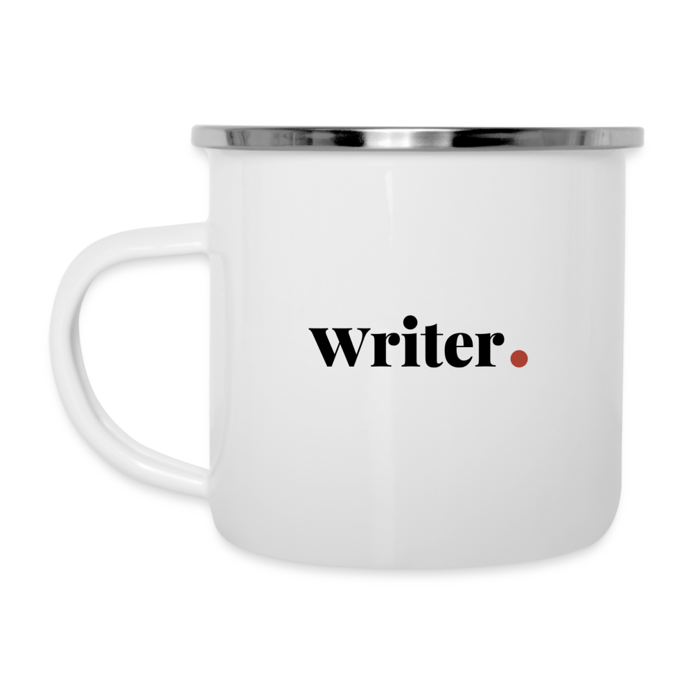 "Writer" Camper Mug - white