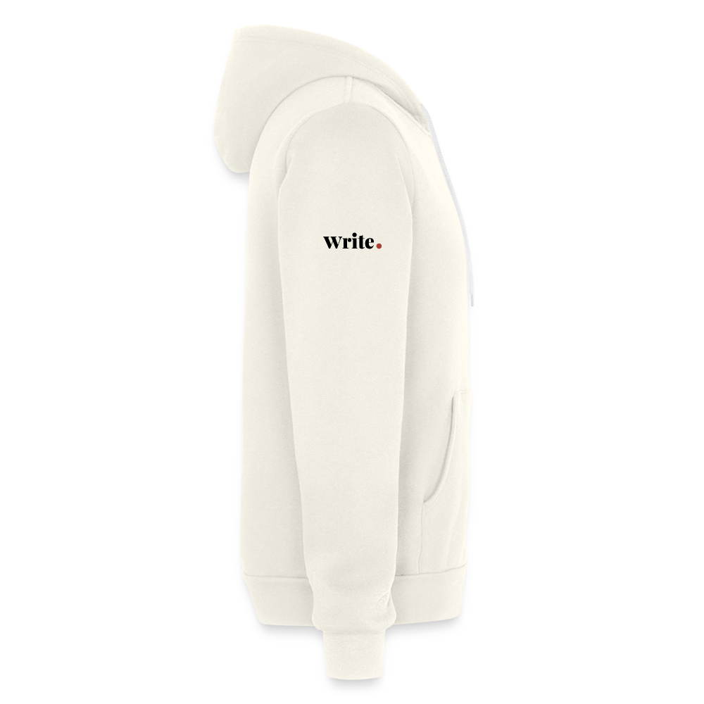 Premium Member Unisex Full Zip Hoodie - vintage white