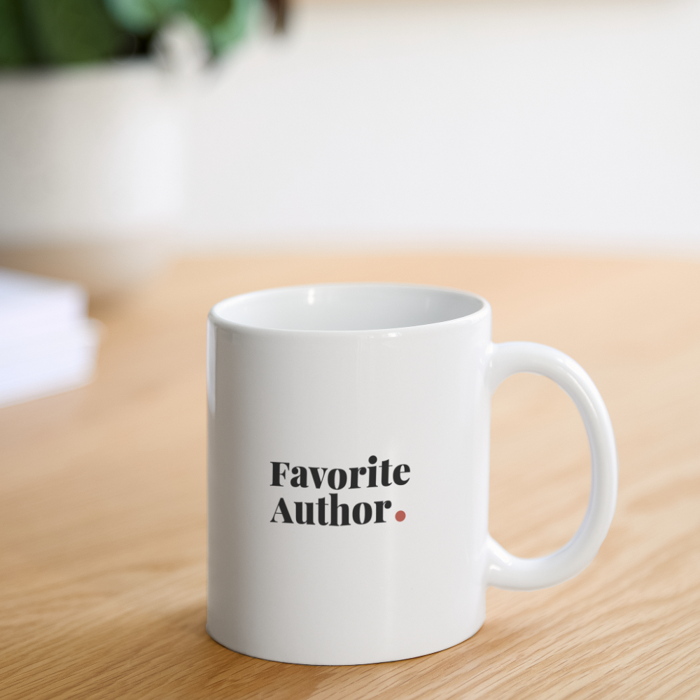 "Favorite Author" Coffee/Tea Mug - white