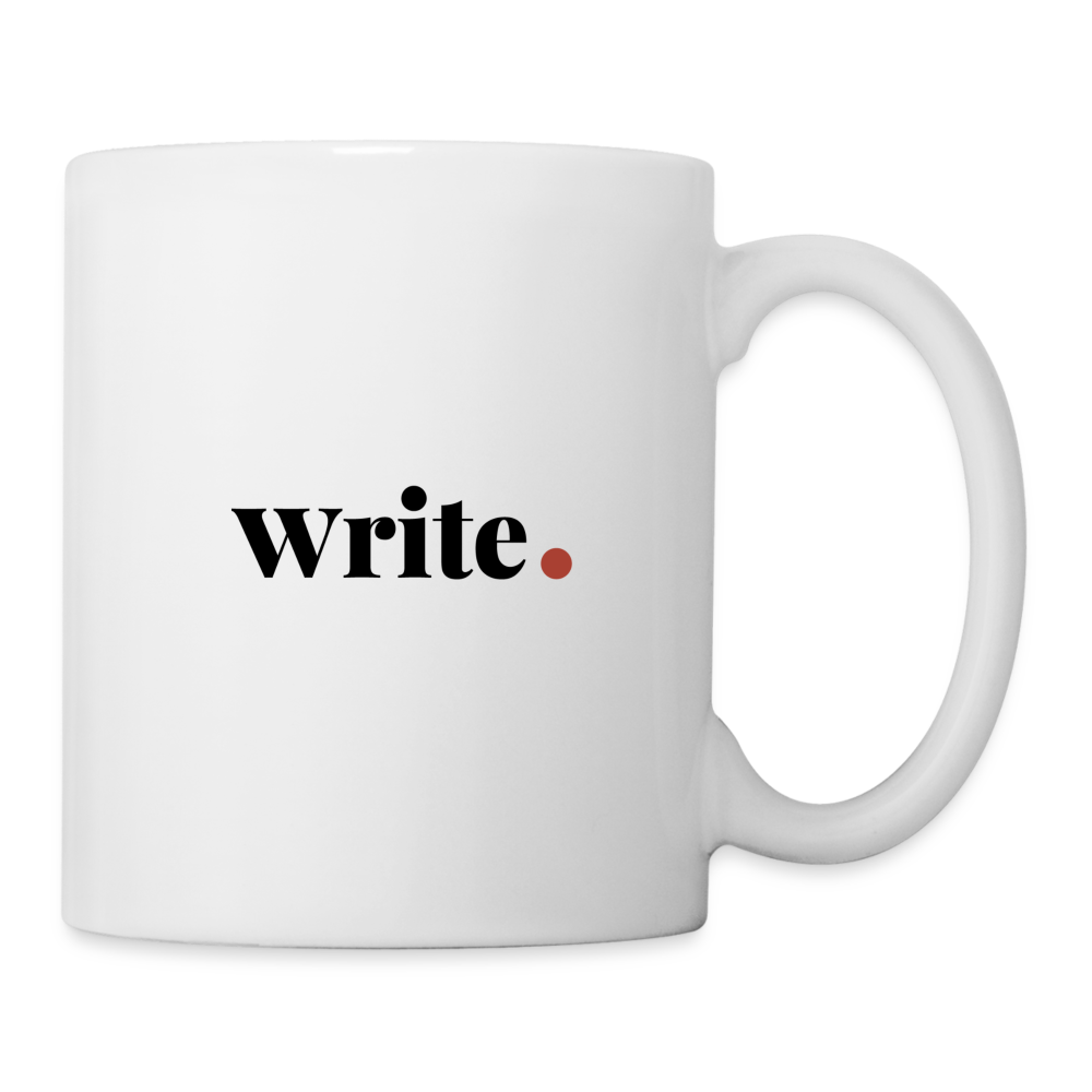 "Write" Coffee/Tea Mug - white
