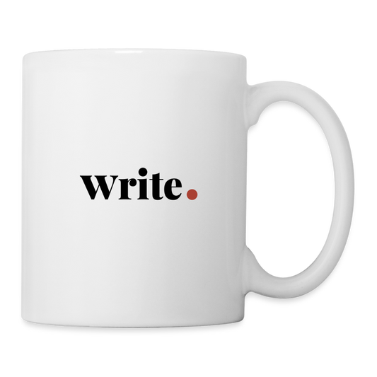 "Write" Coffee/Tea Mug - white