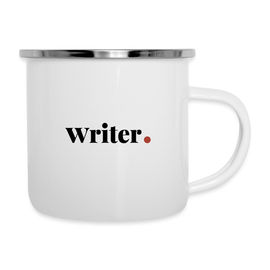 "Writer" Camper Mug - white