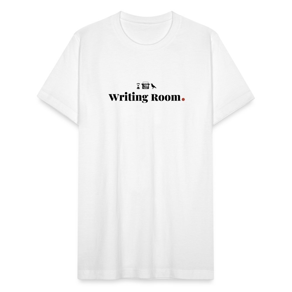 "Writing Room" White Unisex Jersey T-Shirt by Bella + Canvas - white
