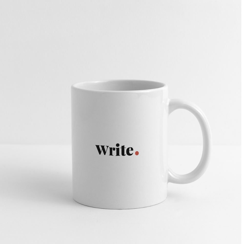 "Write" Coffee/Tea Mug - white