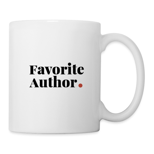 "Favorite Author" Coffee/Tea Mug - white