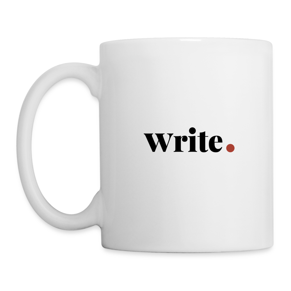 "Write" Coffee/Tea Mug - white