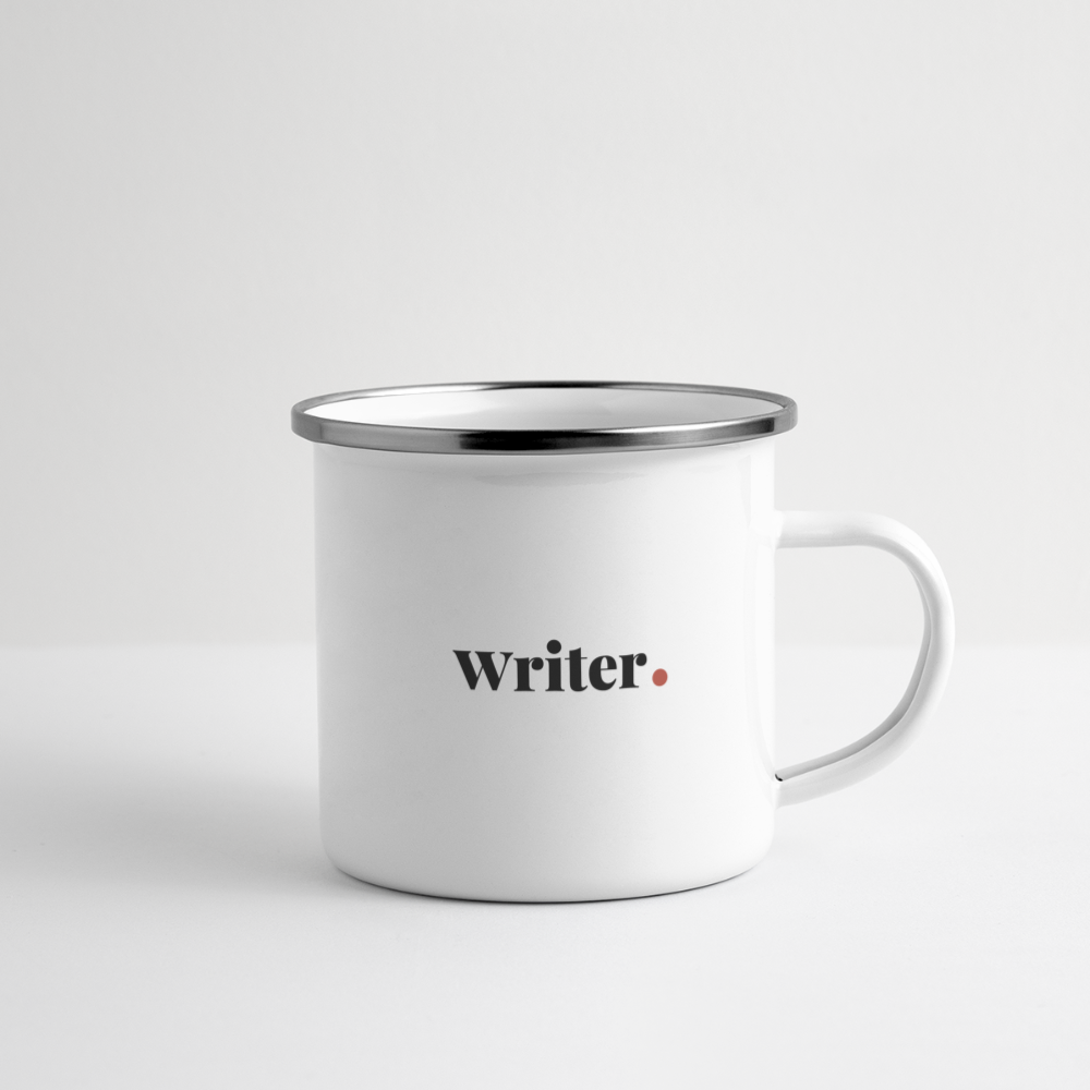 "Writer" Camper Mug - white