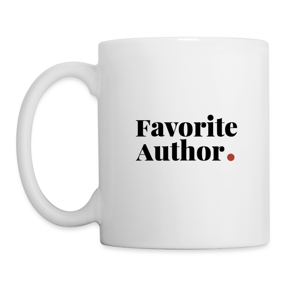 "Favorite Author" Coffee/Tea Mug - white